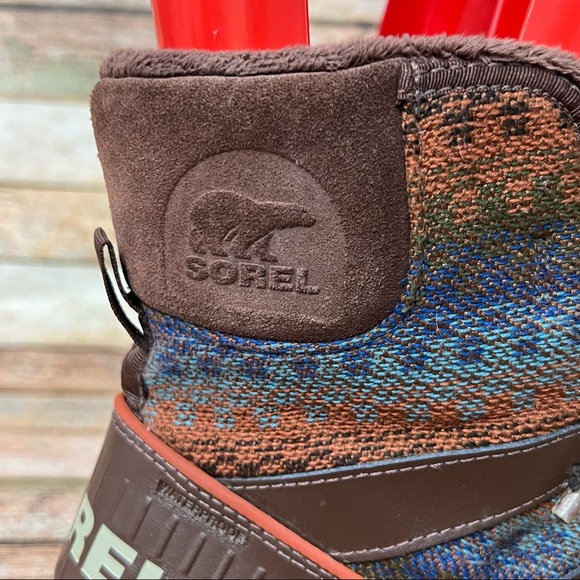 Sorel Brown Tivoli Ankle Boots, brown with multicolor - Picture 9 of 14